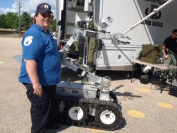 Jody - with Bomb Squad Robot